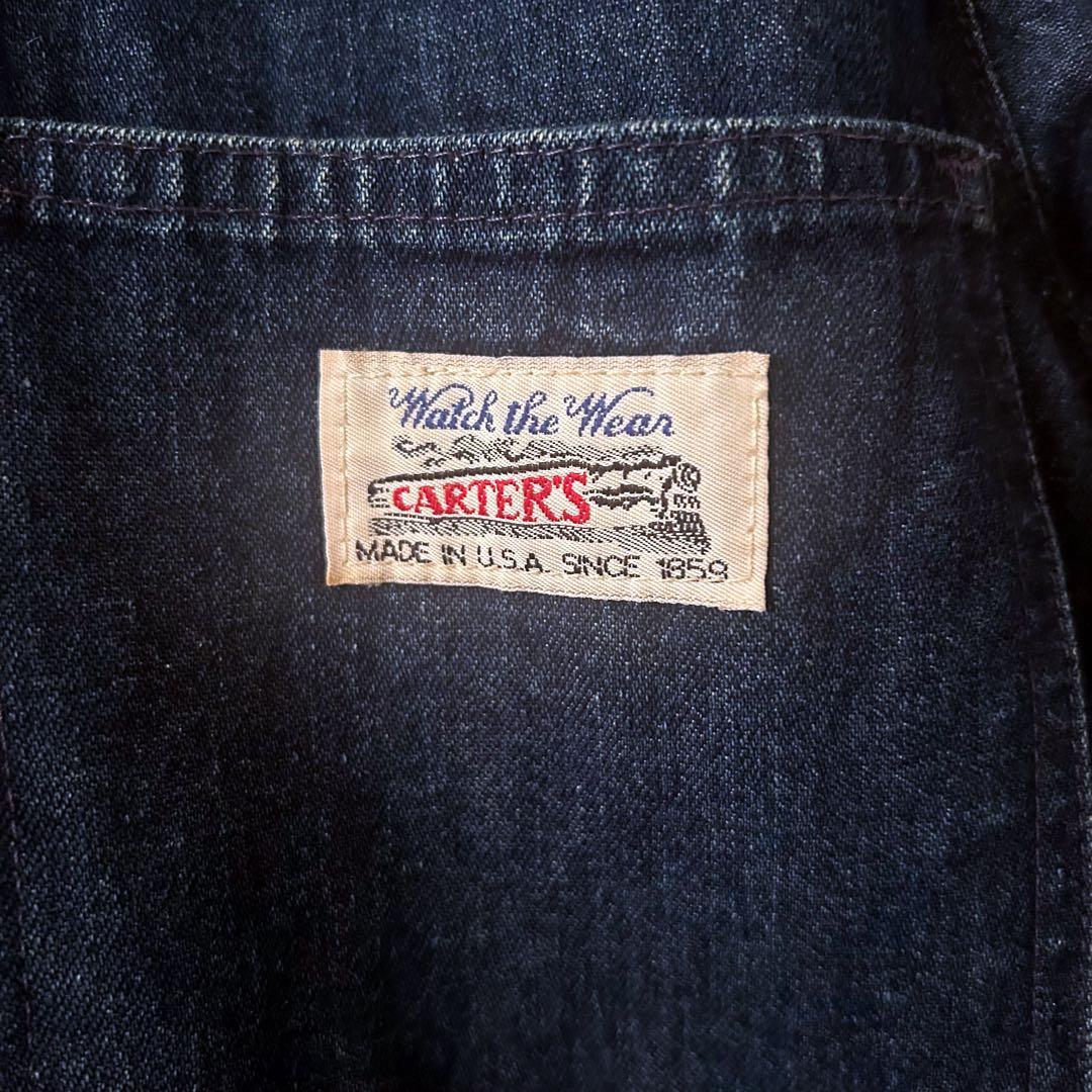 カーターズ carters 70-80S 列車タグ 襟コーデュロイ カバーオール