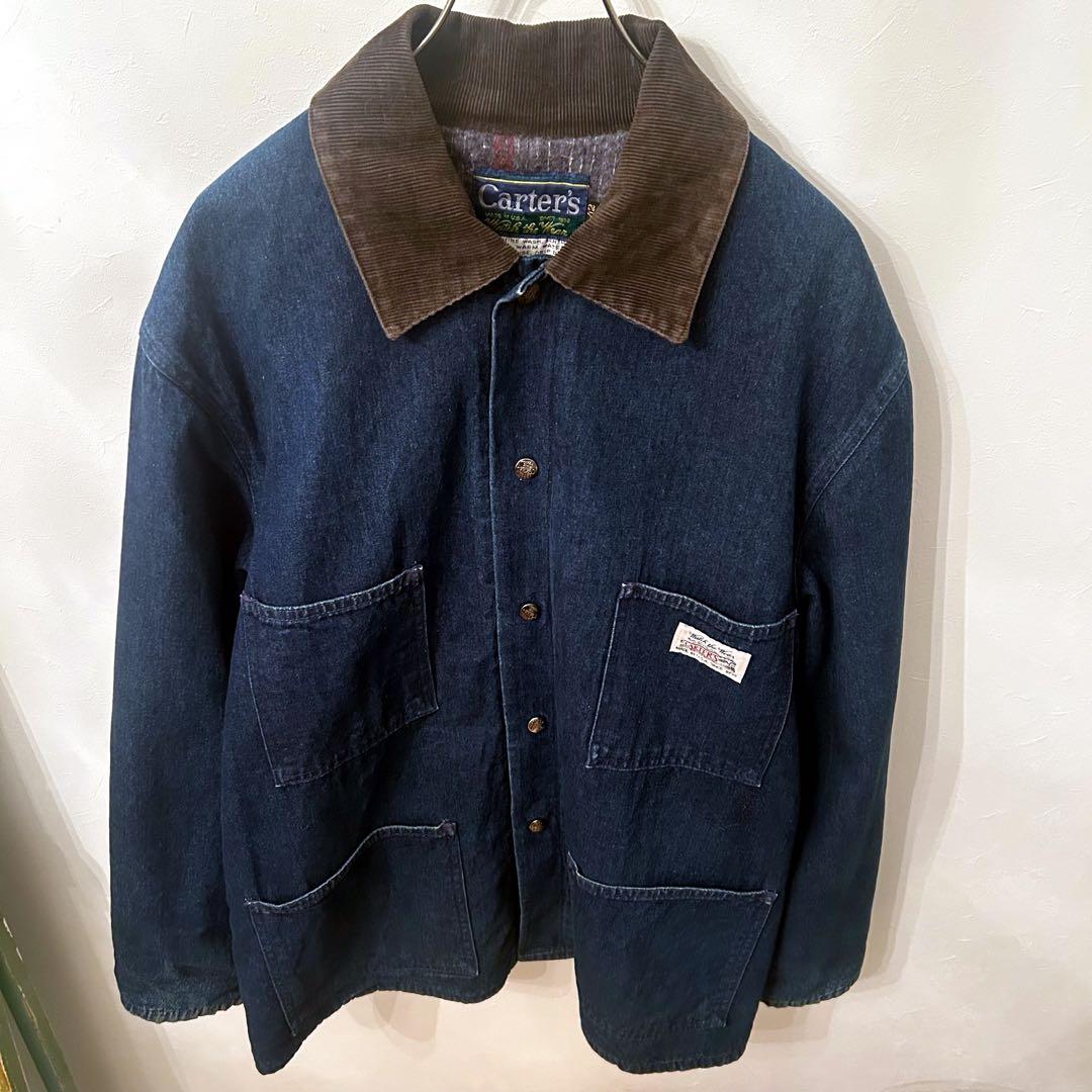 カーターズ carters 70-80S 列車タグ 襟コーデュロイ カバーオール