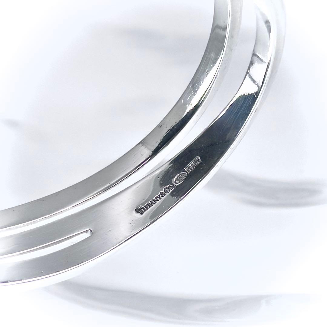 T&Co. ティファニー ダイアゴナル バングル AG 925 ヴィンテージ