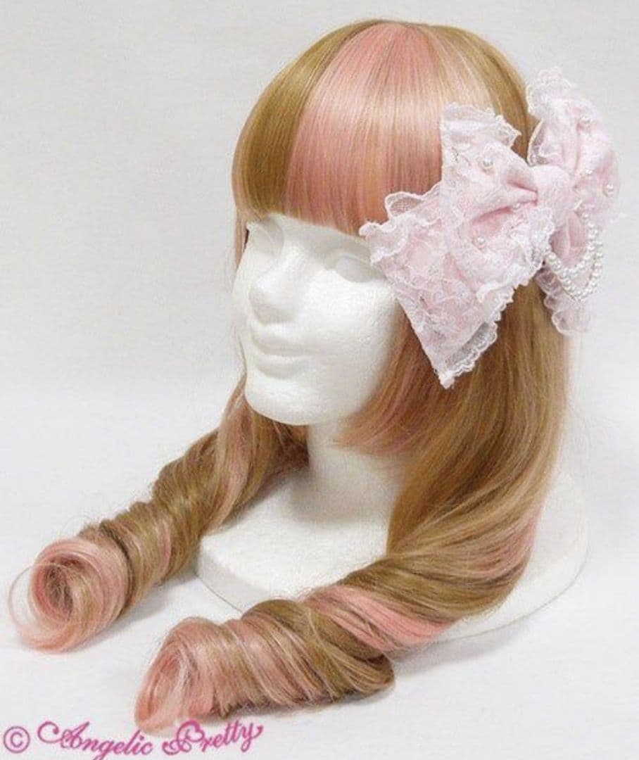AngelicPretty PrincessLacyRibbonバレッタ ピンク