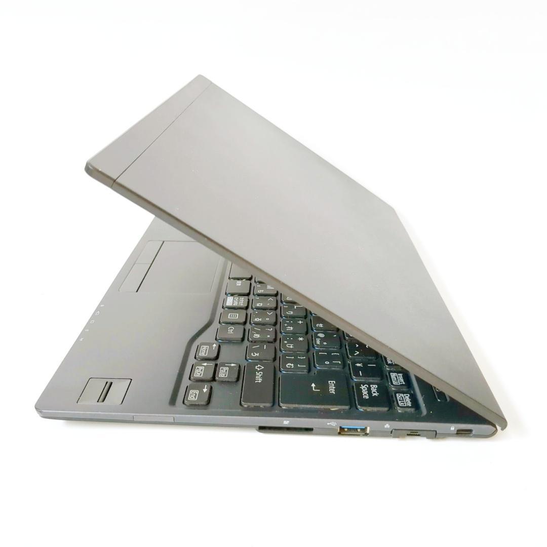 美品軽量薄型⭐SSD爆速⭐メモリ8GB✅黒ノートパソコン✅設定済ですぐに使える