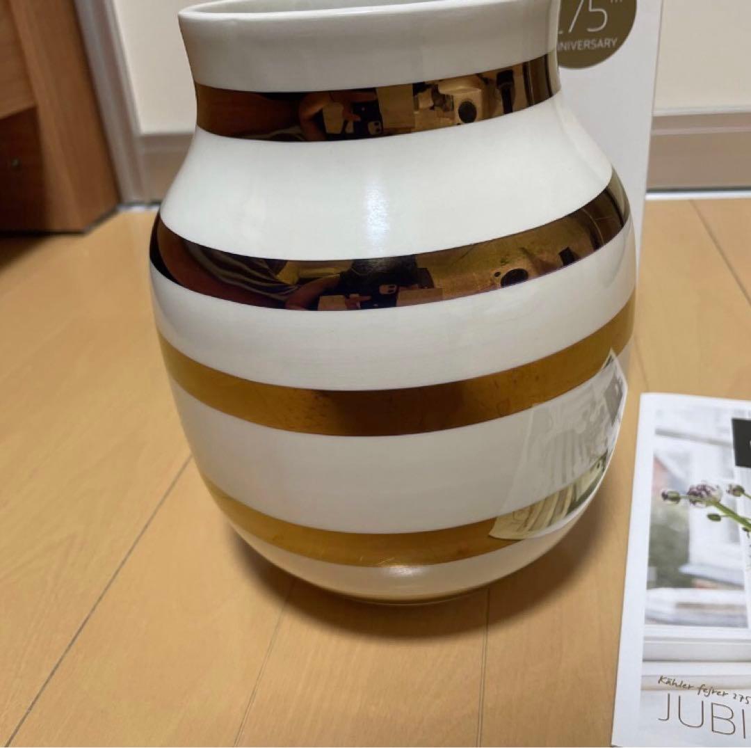 ケーラー　オマジオ　フラワーベース ゴールドMサイズ