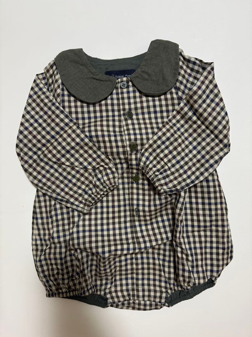 【Maison Marelle romper BAC gingham】