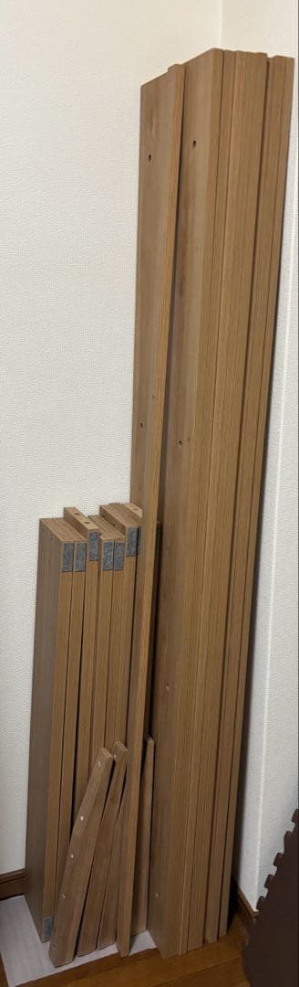 LOWYA ベッドフレーム ロータイプ クイーン シャビーナチュラル