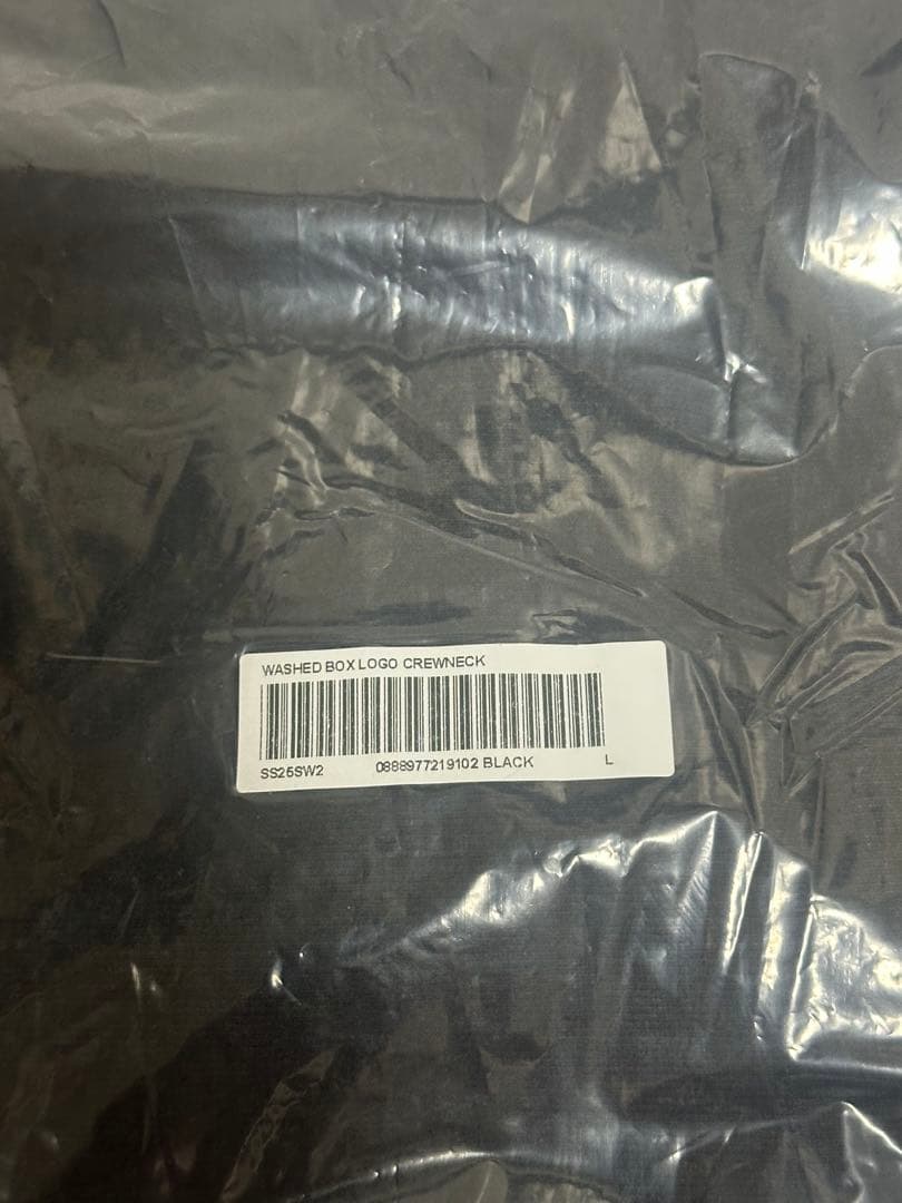 トップス Supreme Washed Box Logo Crewneck BLACK