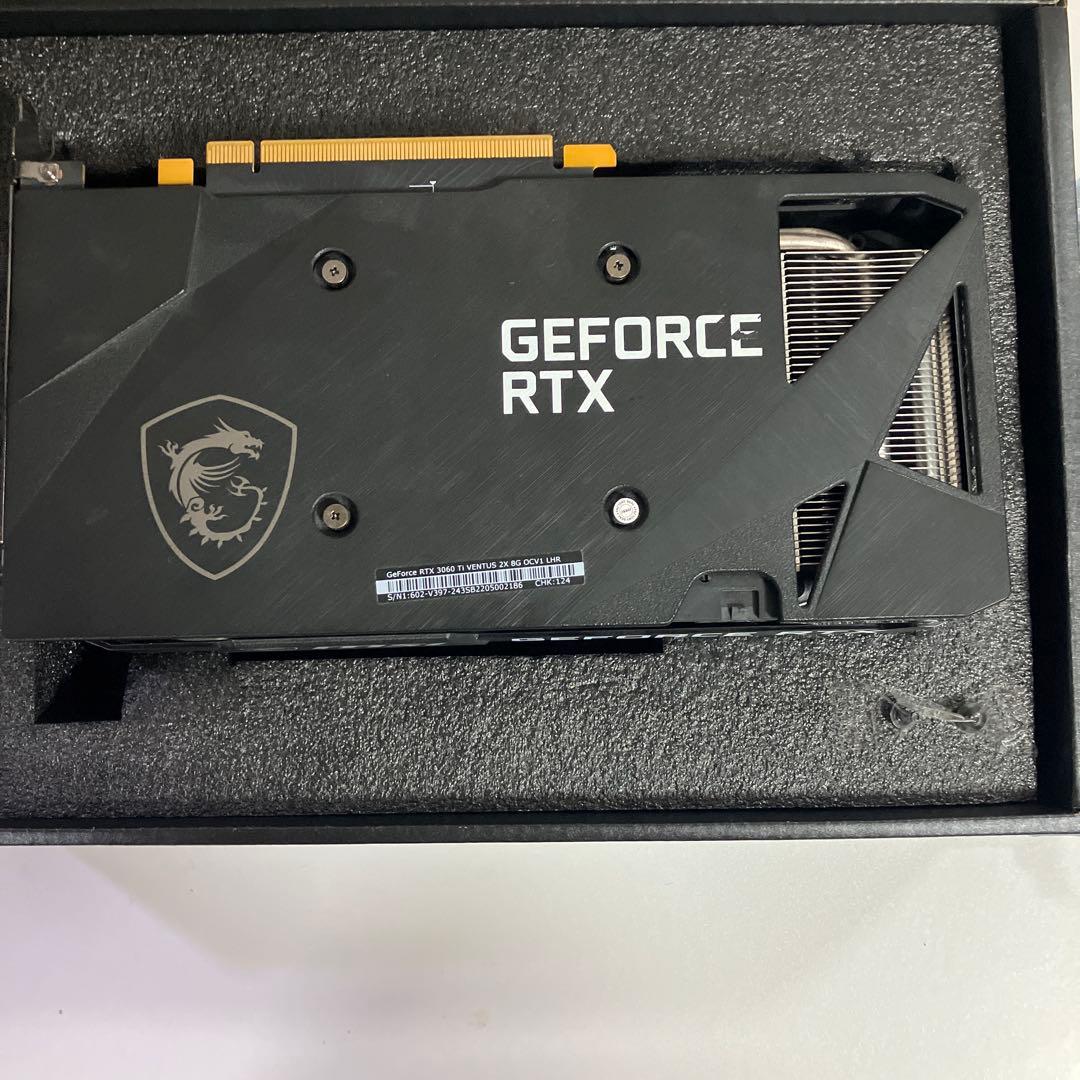 【使用感少】RTX3060Ti msi 動作確認済み