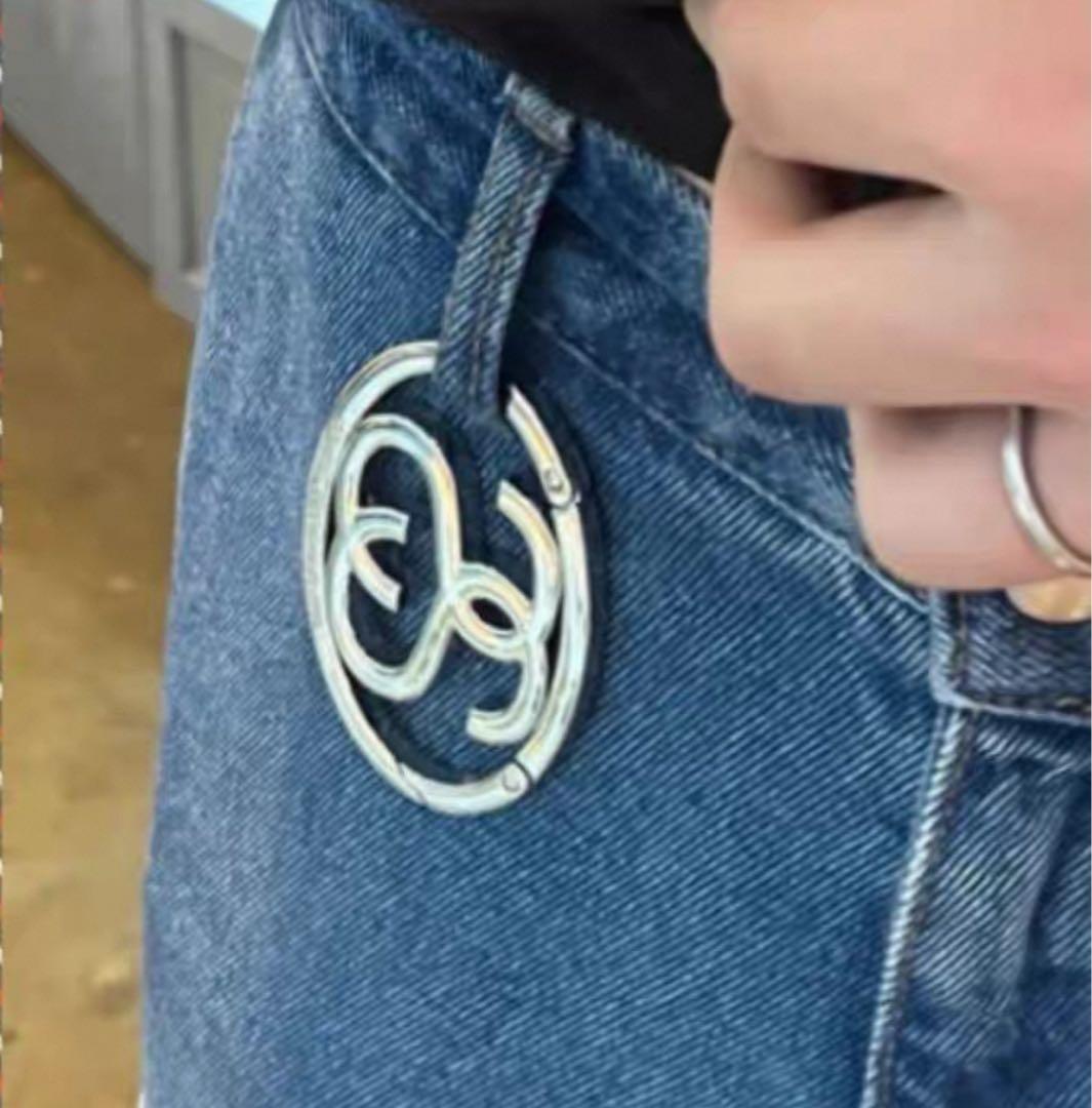 新品　Stussy SS LINK CARABINER Silver カラビナ