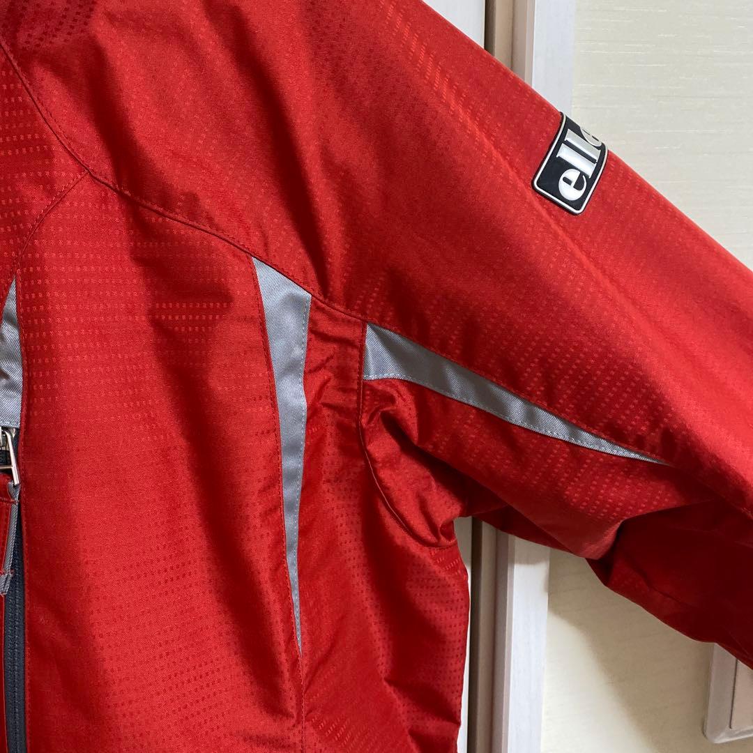【美品】ellesse 赤 スキーウェア ニット帽付き