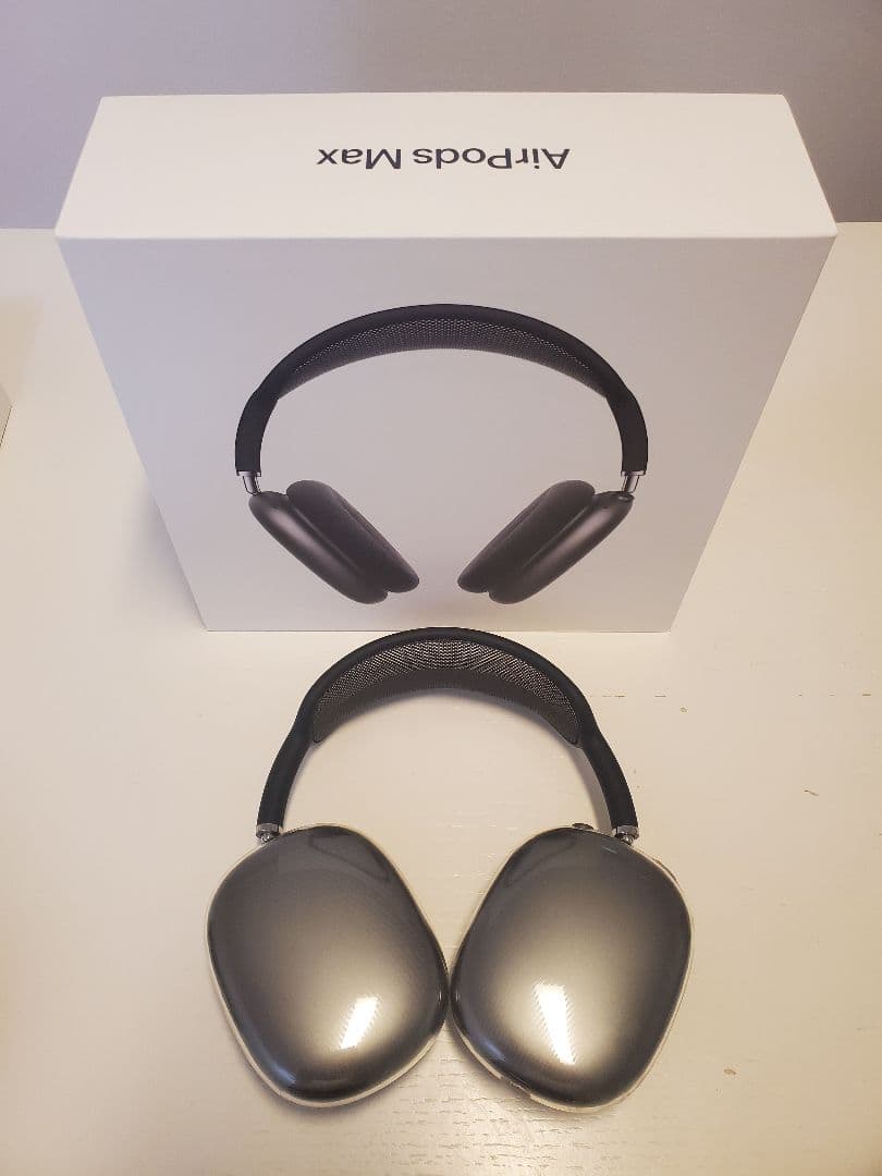 値下げ【Apple正規品・美品】Air Pods Max スペースグレー 箱付き