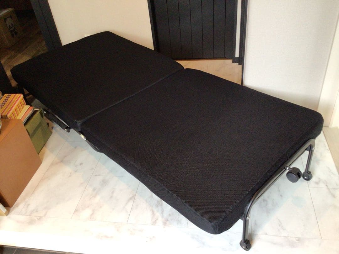 キャスター付き 折りたたみベッド シングル