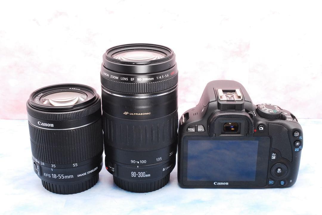 Canon Kiss X7✨一眼レフカメラ✨高性能標準＆超望遠✨初心者セット