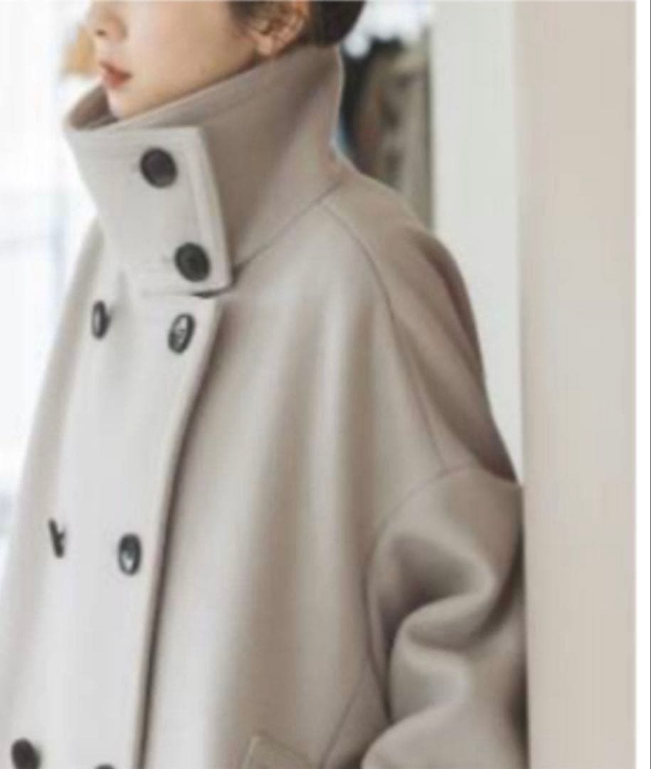 NOBLEスタンドカラーオーバーコート　イエナ　新品未使用