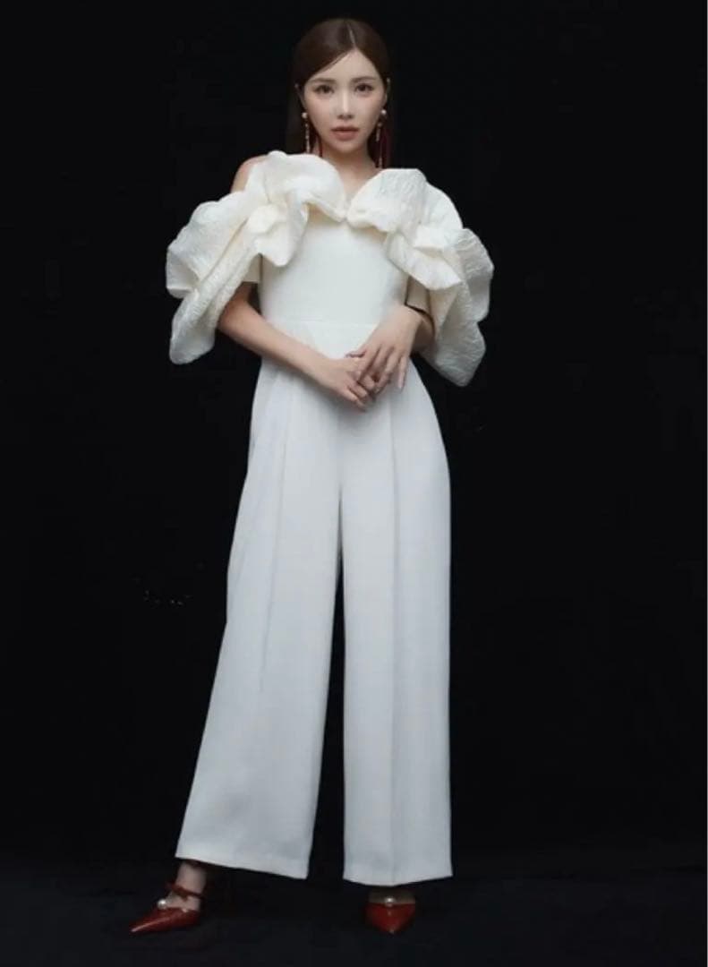 【eimy istoire】Sサイズ　ジャガードコンビネゾン