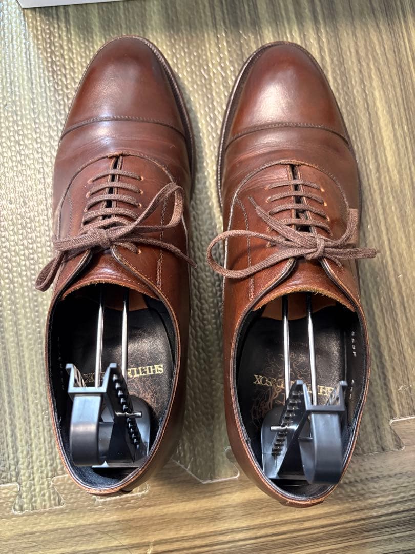 シェットランドフォックス コベントリー ストレートチップ ダークブラウン24.5