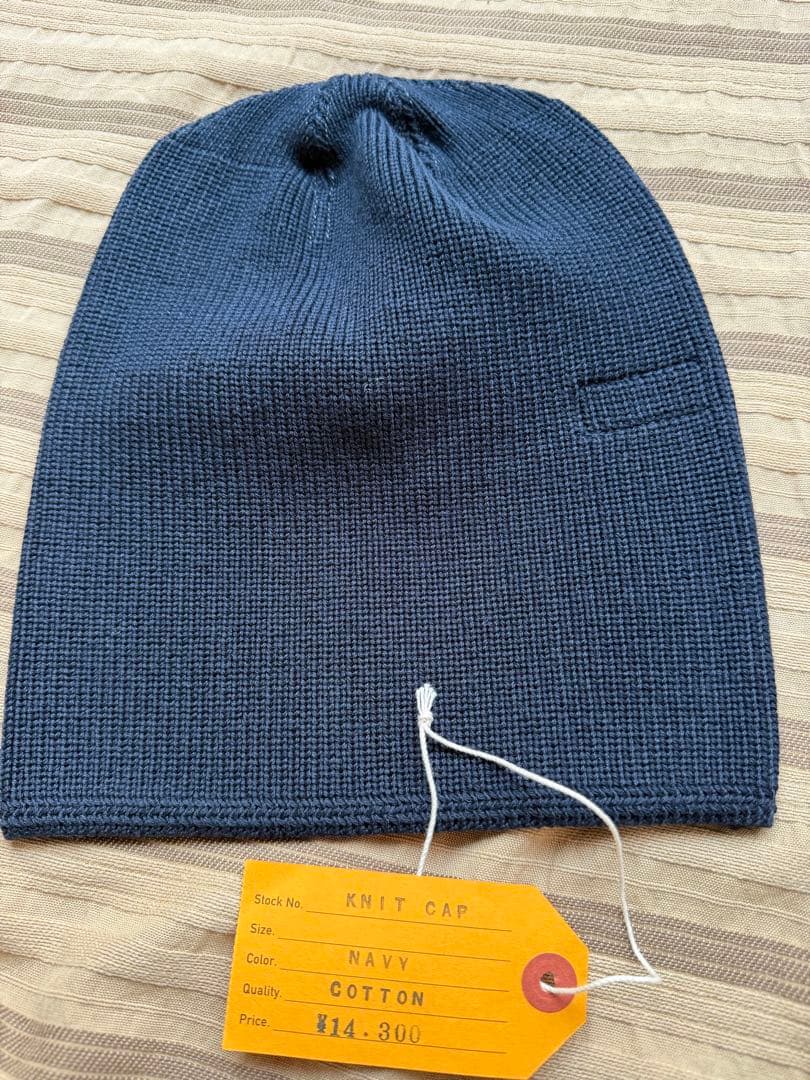 専用ブッチャープロダクツネイビー ニットキャップ アットラスト