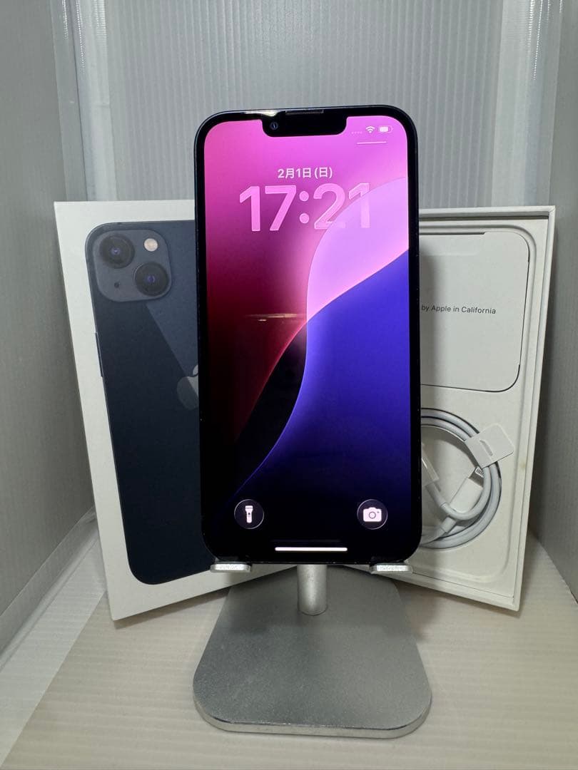 iPhone 13 128GB ミッドナイト BT100%