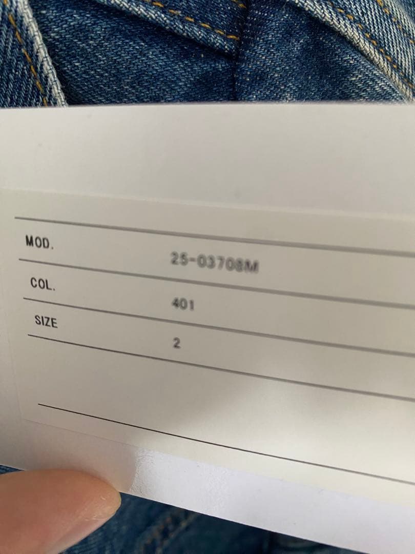 A*C様 Levis sacai Men's Denim Jacket SIZE