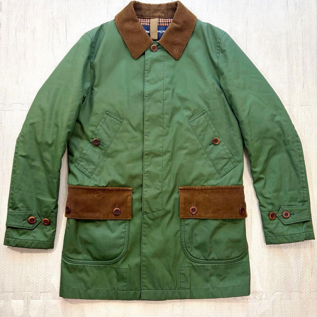 ギャルソンオム AD2013 中綿 ステンカラーコート千鳥 ジャケット