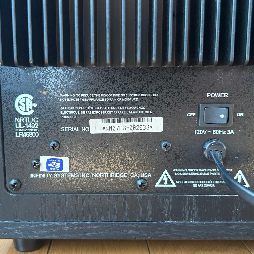 Infinity ENTRA SUB サブウーファー