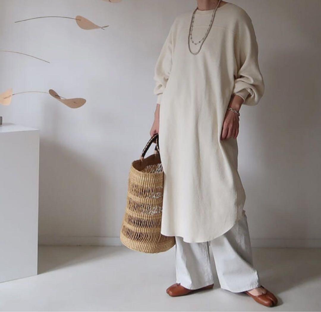 美品cotton yak wool haneycomb waffleワンピース