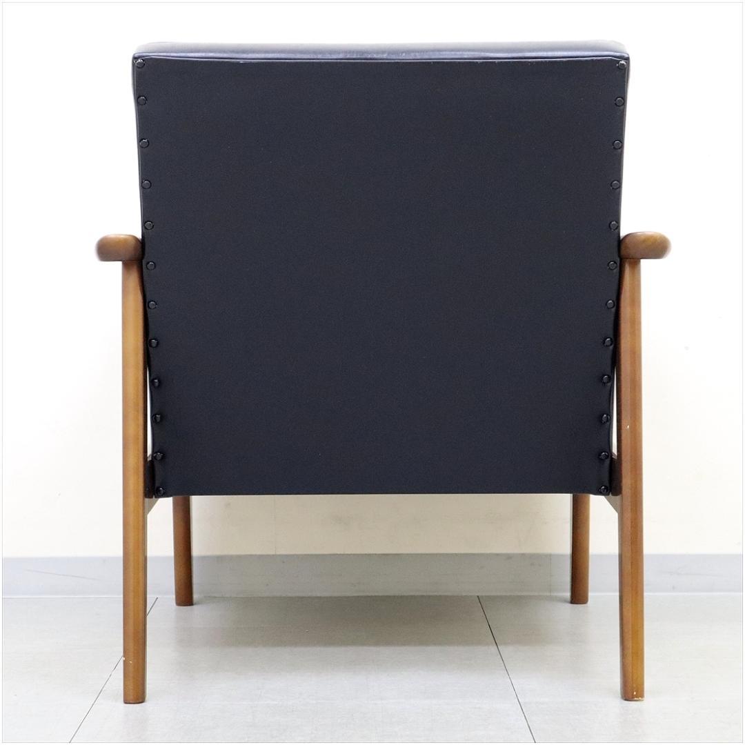 カリモク60 ロクマル Kチェア 1シーター スタンダード ブラック 1P