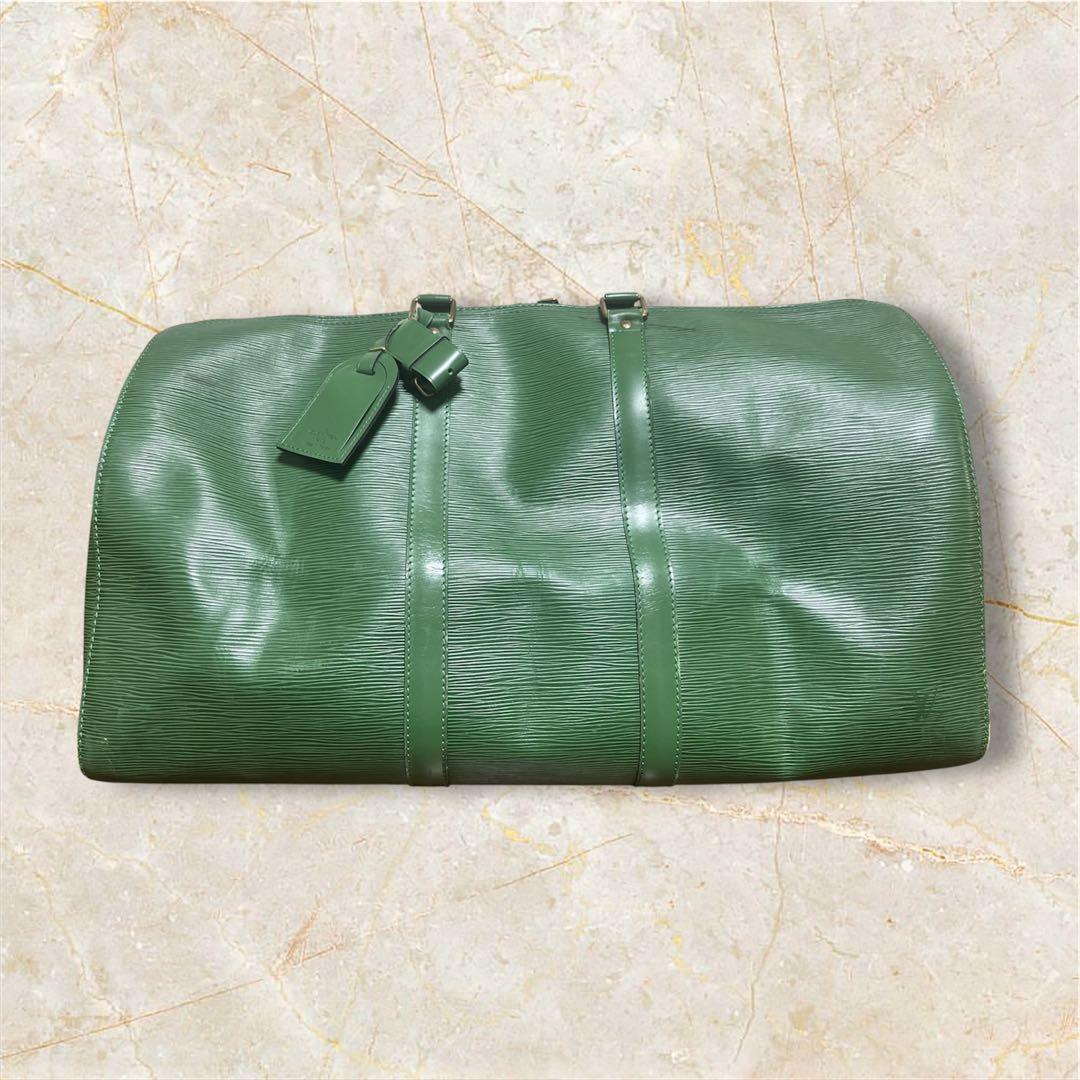 ルイヴィトン エピ キーポル50 グリーン　ボストンバッグ 旅行かばん