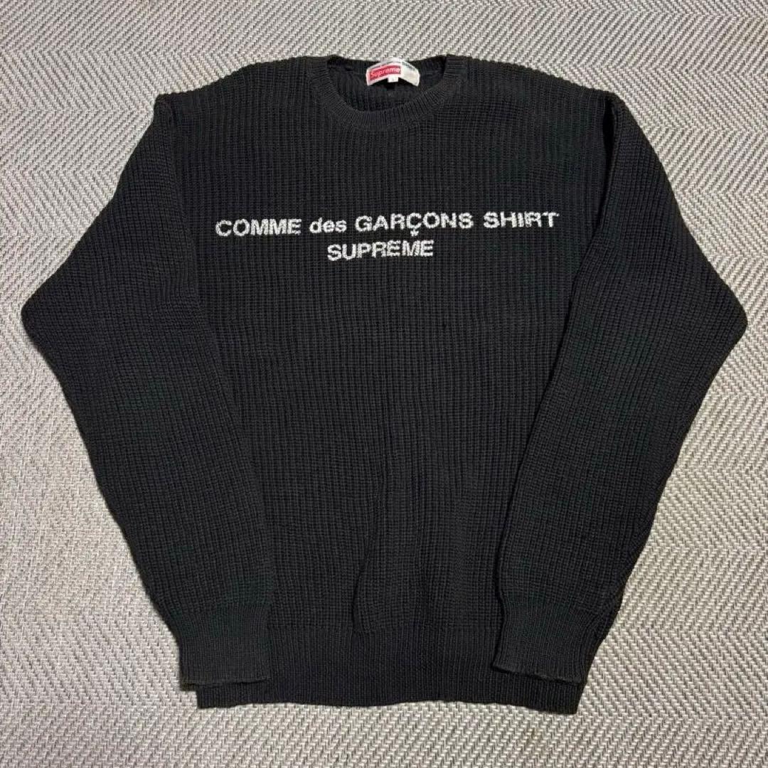 COMME des GARÇONS SHIRT Supreme ニット L 黒