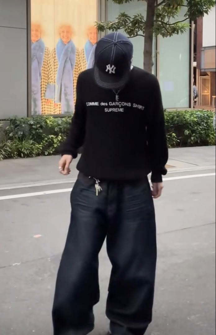 COMME des GARÇONS SHIRT Supreme ニット L 黒