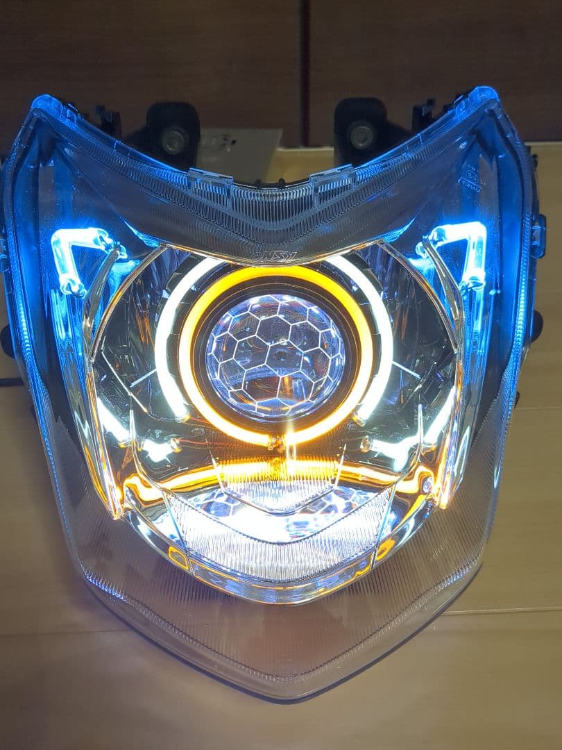 LED シグナスX 4型 カラー変更可能 ヘッドライト sea5j sed8j