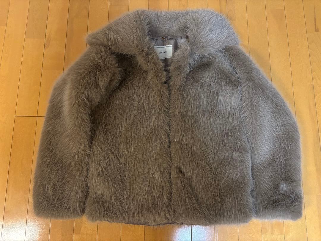 poláura ポローラ　モカ色ファーコート
