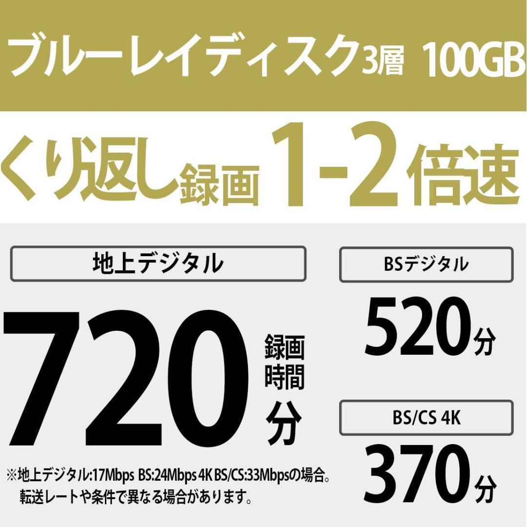 ソニー ブルーレイディスク BD-RE XL 100GB 20枚 (240時間)