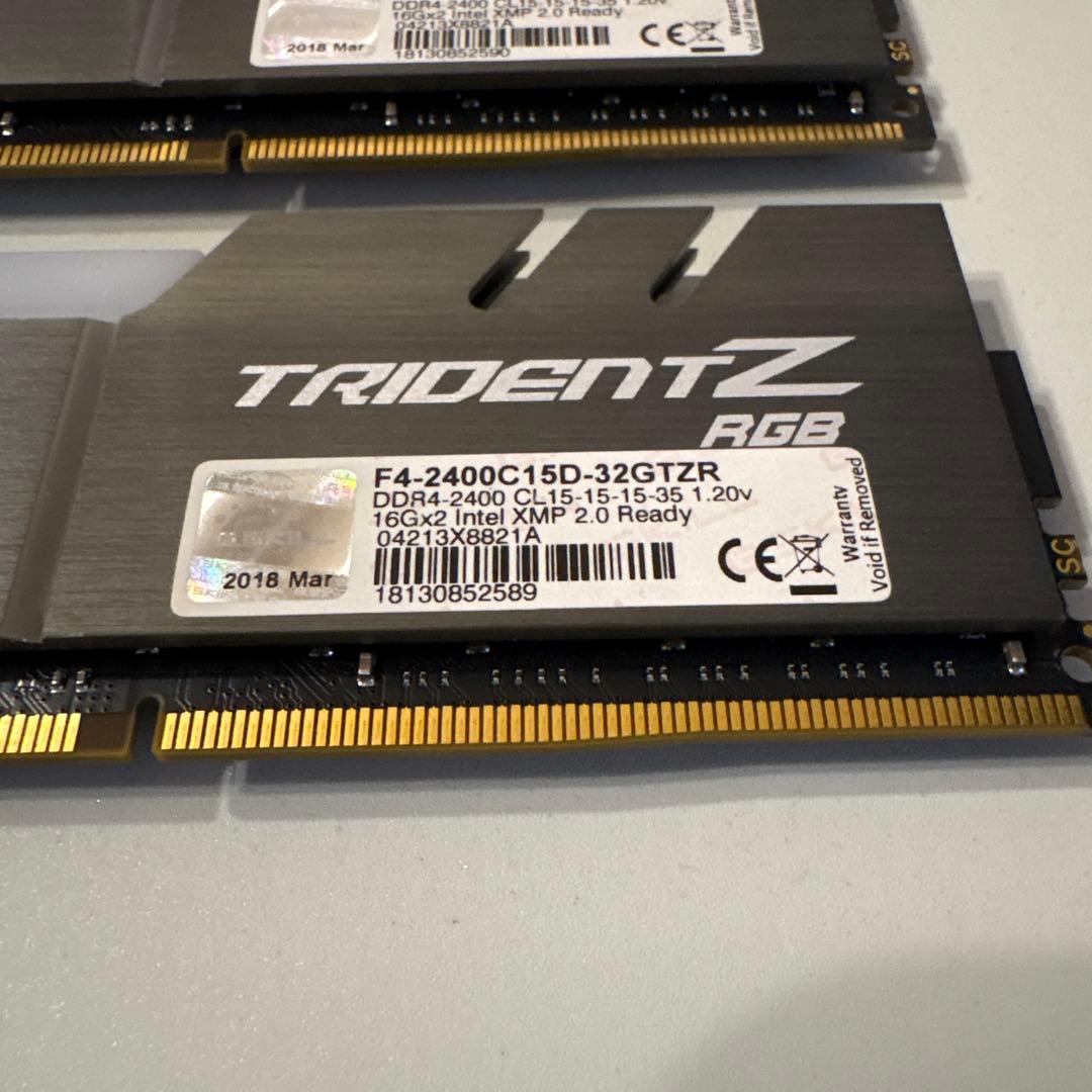 メモリー G.SKILL TRIDENT Z RGB 32GB DDR4 2400MHz