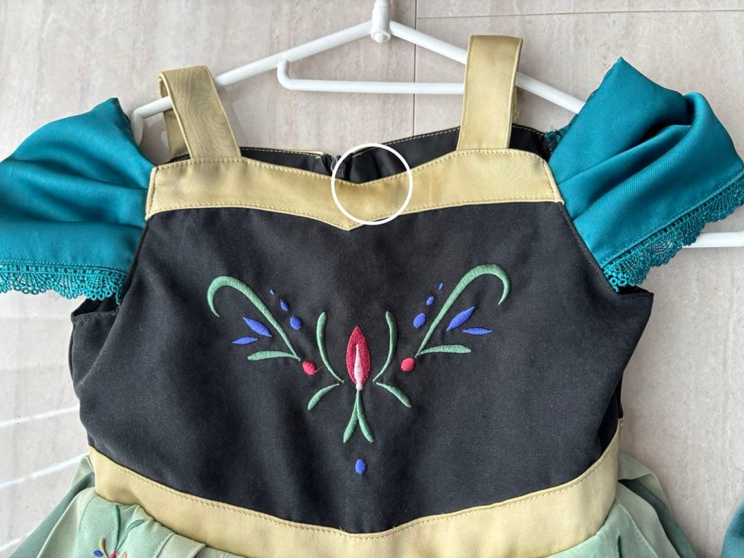 バースデイ　cottoli アナ　リトシー　ドレス　ケープ　ディズニー　100