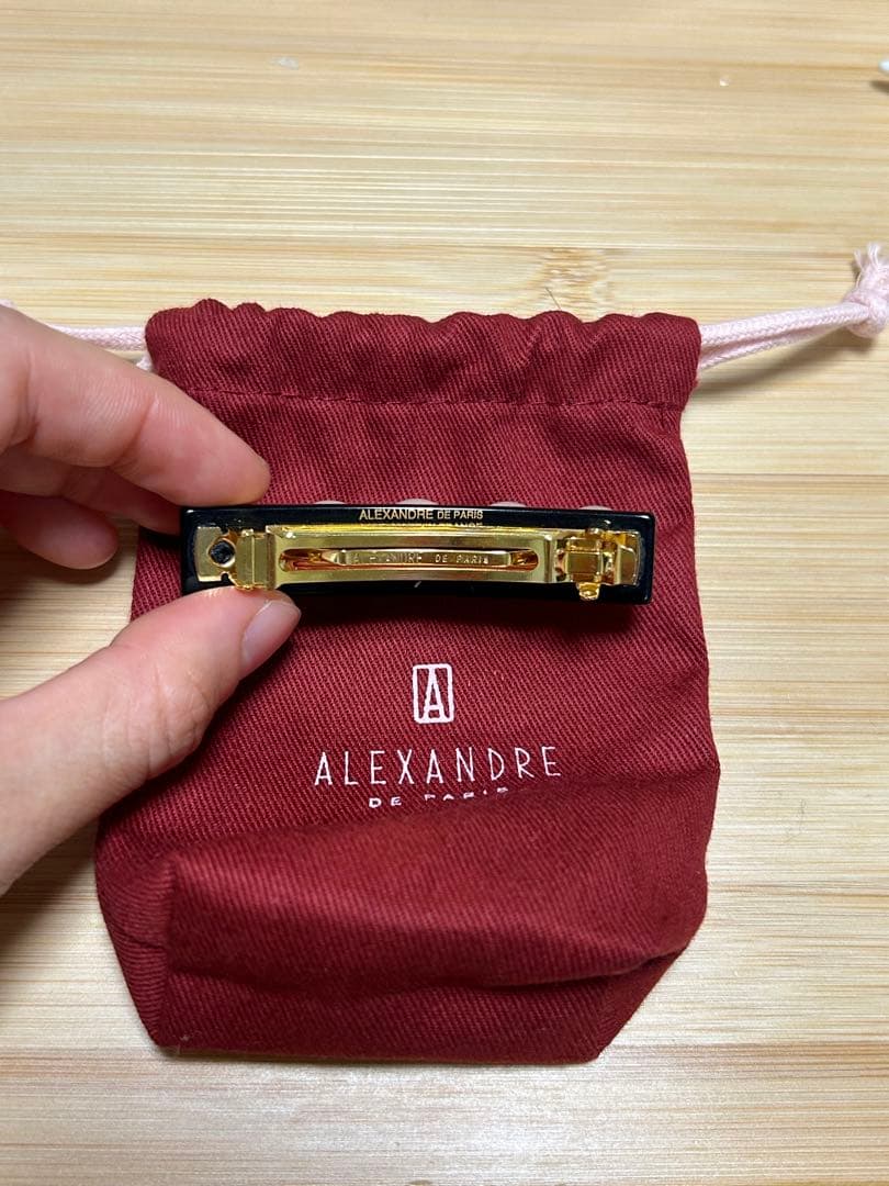 【最安値】ALEXANDRE DE PARIS バレッタ ブラック 6cm