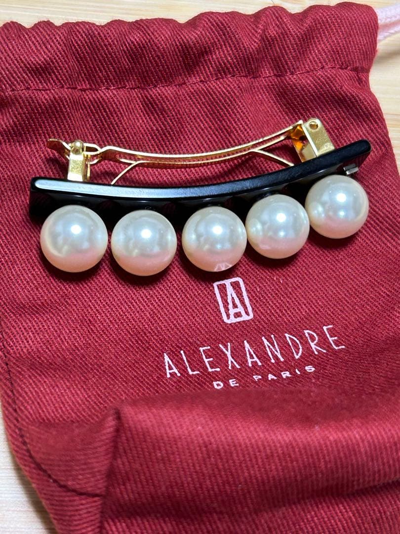 【最安値】ALEXANDRE DE PARIS バレッタ ブラック 6cm