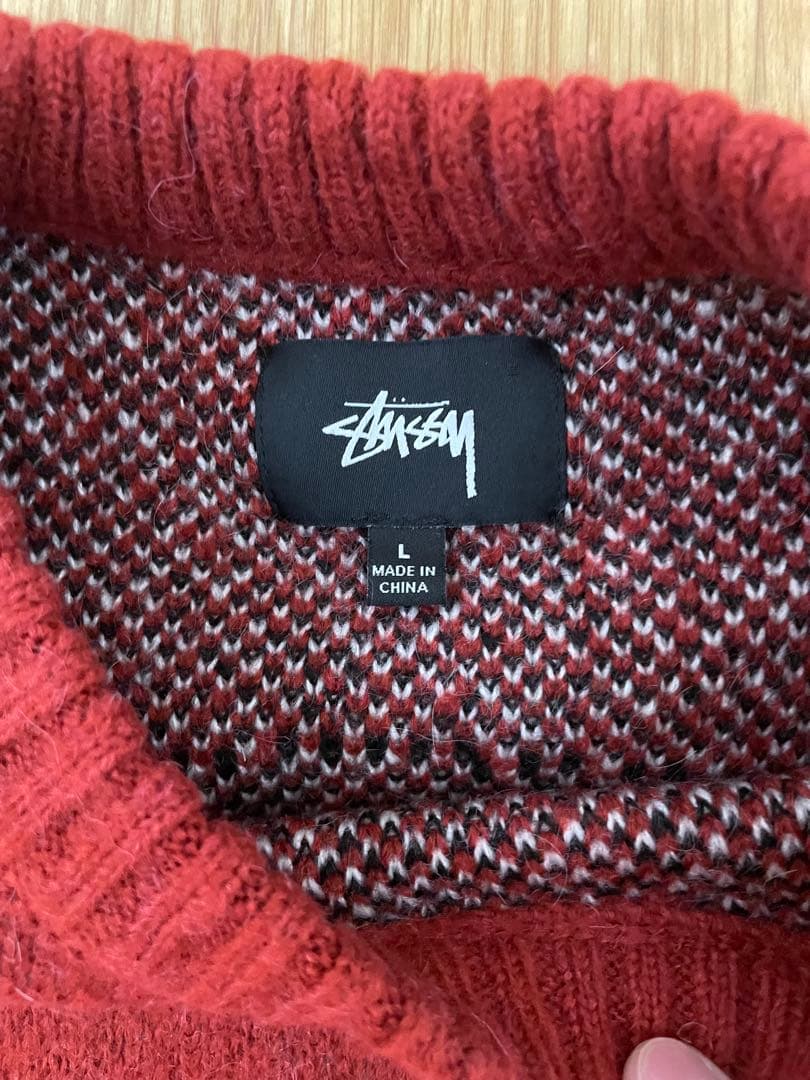Stussy 8ボールデザイン ニットセーター L
