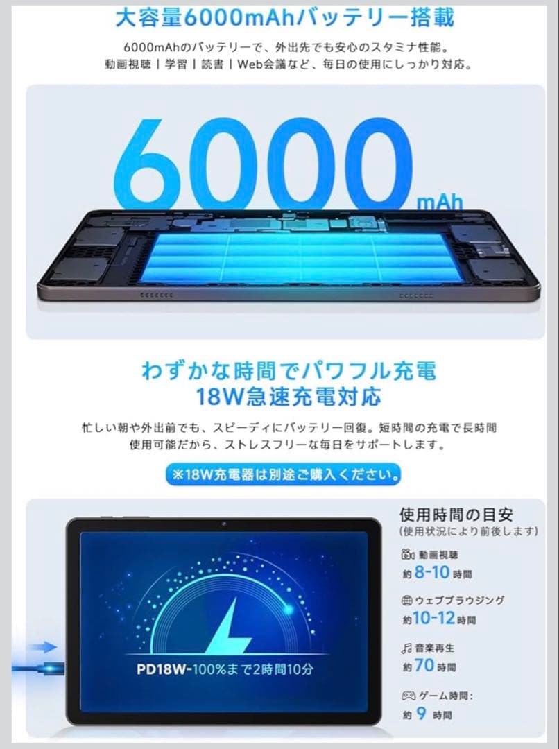 PHILIPS Android15 タブレット 10インチ wi-fiモデル