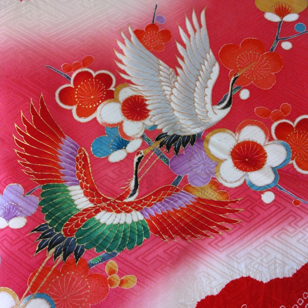 未使用　十三参り用着物　長襦袢　　袷　正絹　保管品