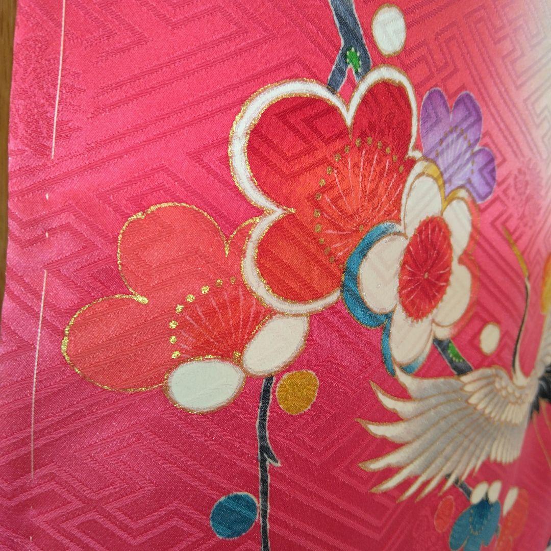 未使用　十三参り用着物　長襦袢　　袷　正絹　保管品