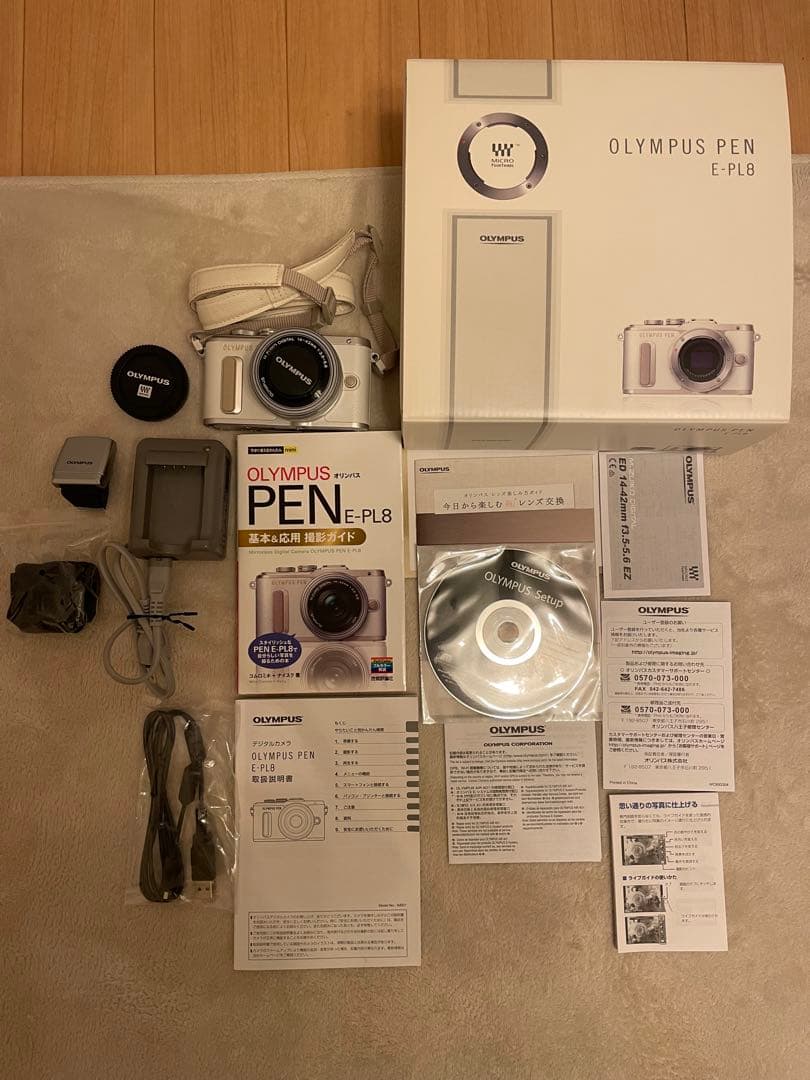 OLYMPUS PEN E-PL8 ホワイト 付属品完備