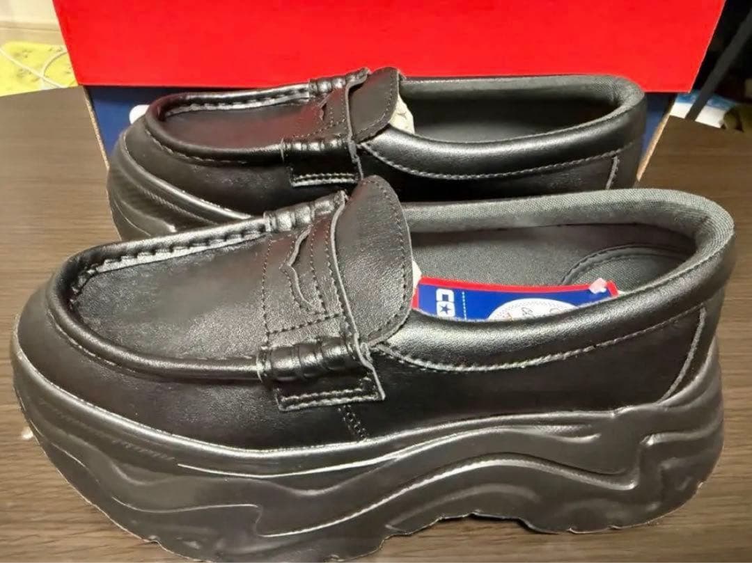 CONVERSE ALL STAR ブラックローファー厚底