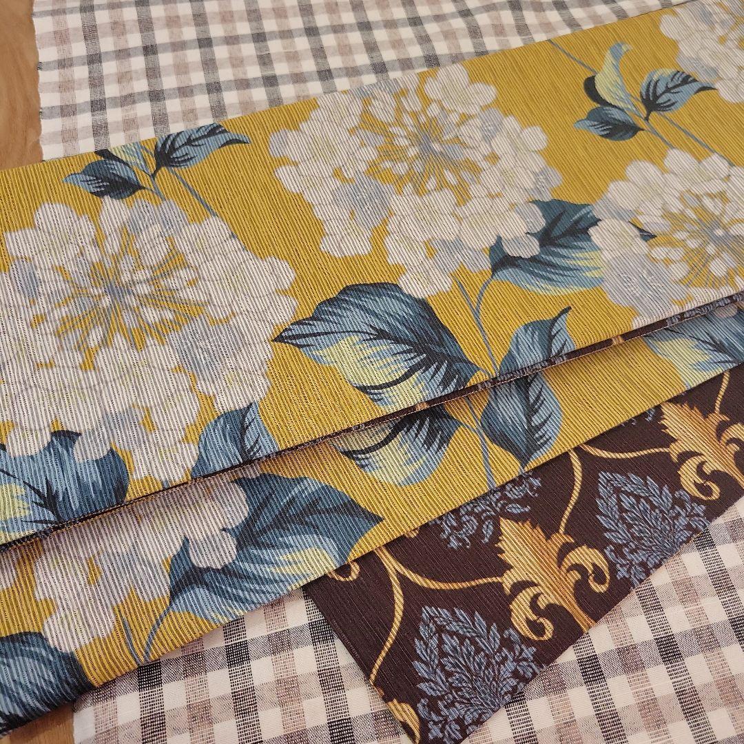 ☆新品☆召しませ華　リバーシブル半端帯