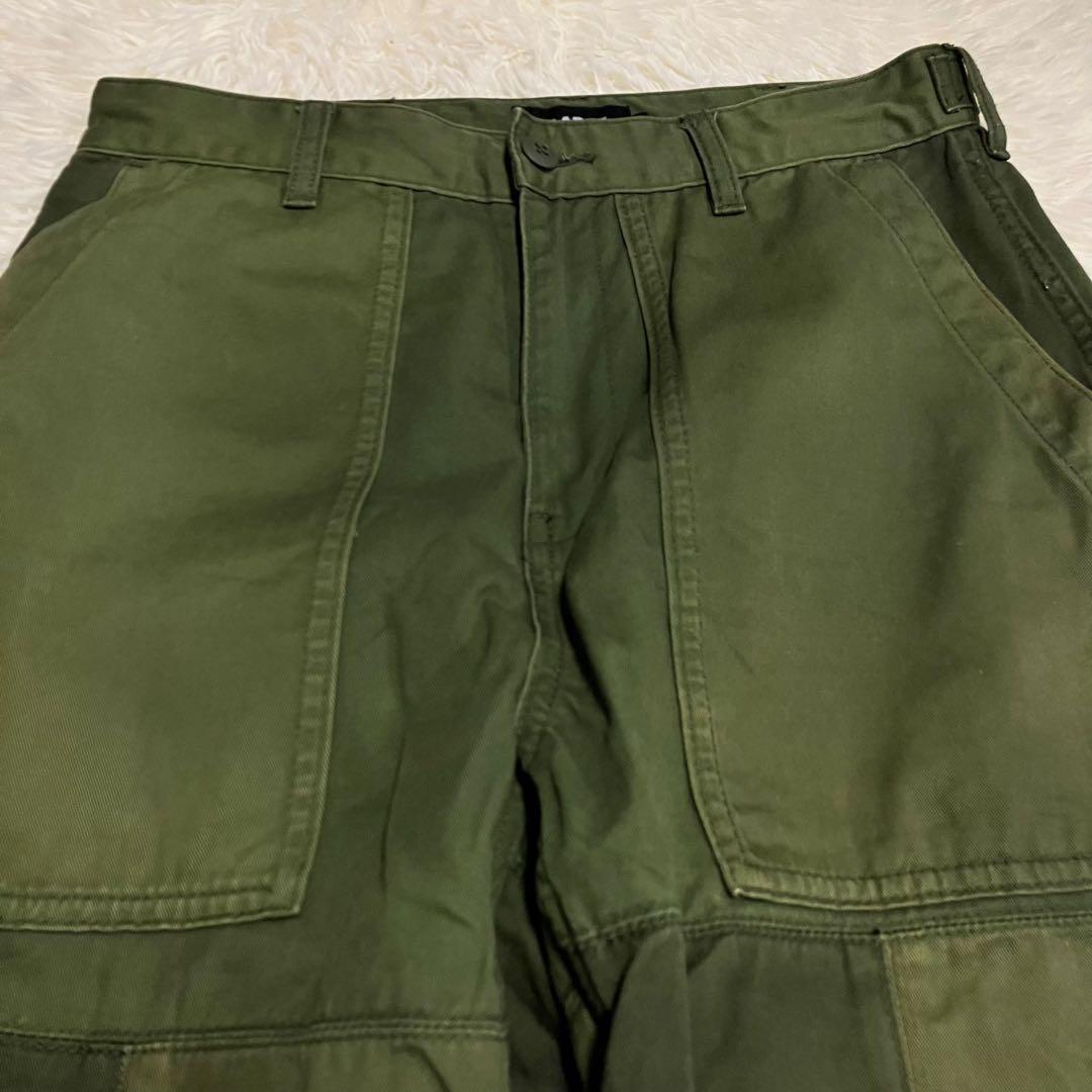 《美品30人気早い者勝ち》エクストララージパッチワークベイカーパンツストリート