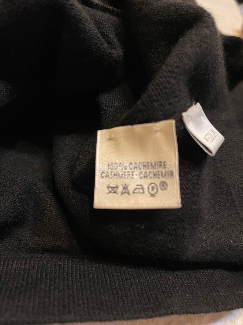 ◆HERMES ブラック カシミアカーディガン 長袖