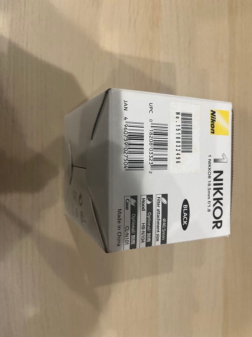 NIKKOR 1 NIKKOR 18.5mm f/1.8 ブラック