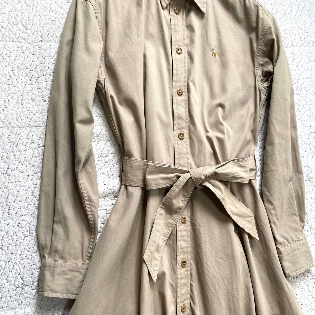 POLO RALPH LAUREN シャツワンピース ポニー刺繍　ゆったりM