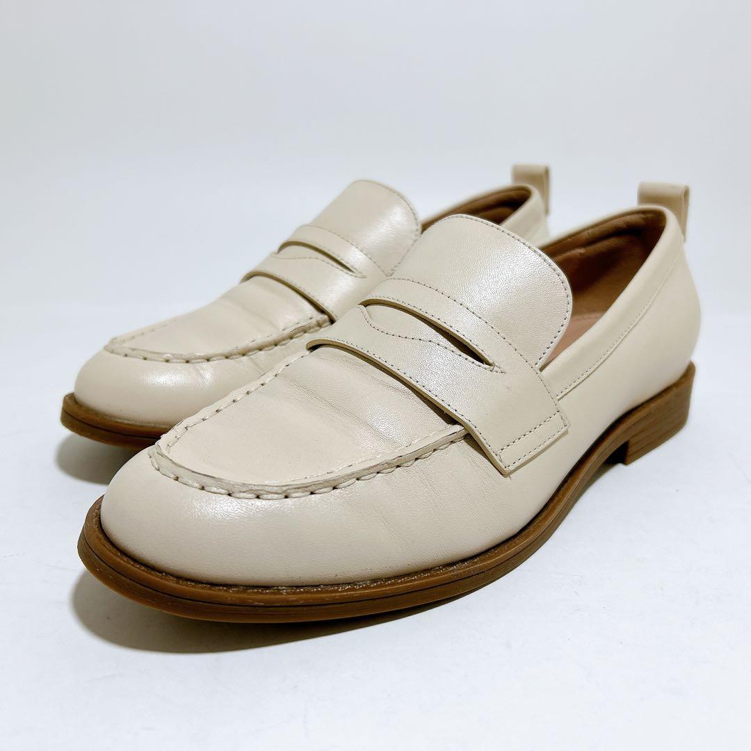 極美品☆コールハーン スタッシ ペニーローファー レザー 本革 23.5cm