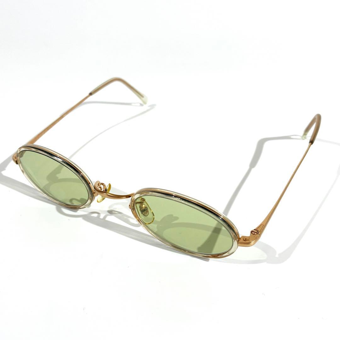 美品★ 白山眼鏡店 サングラス オーバル