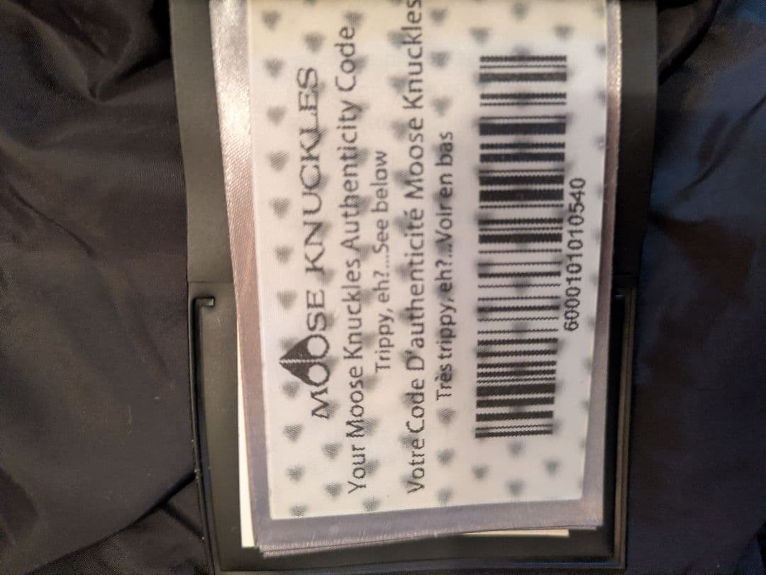 ムースナックルズダウンジャケット 黒