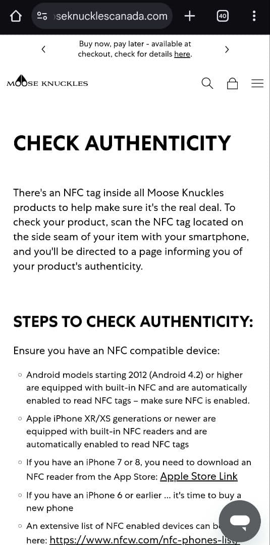 ムースナックルズダウンジャケット 黒